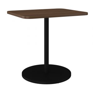 Table with Rounded Corners & Disc Base