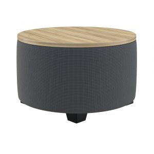 Round with Laminate Top Ottoman